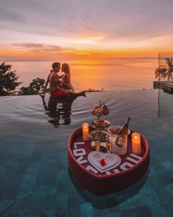 The Shore At Katathani - Adult Only - Sha Extra Plus Екстериор снимка Sunset at the pool