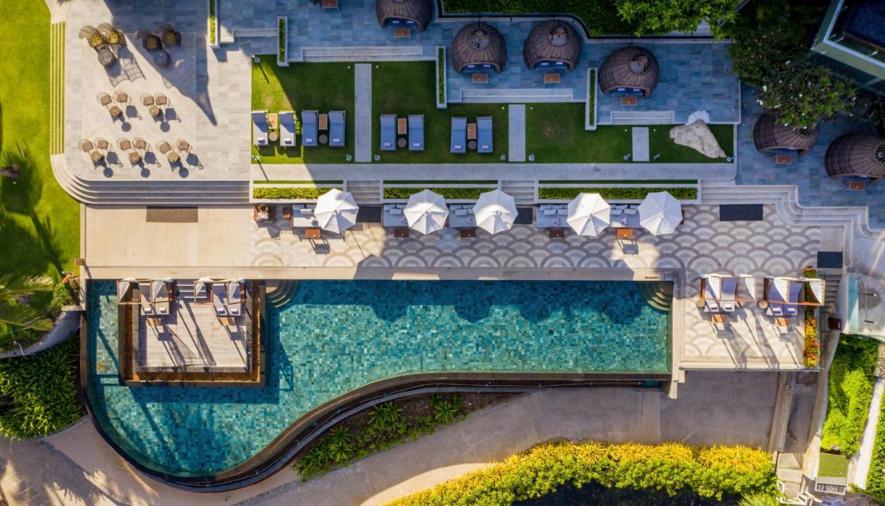 The Shore At Katathani - Adult Only - Sha Extra Plus Екстериор снимка Aerial view of the pool at the hotel